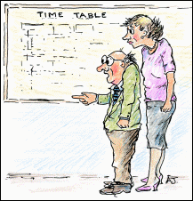 Cartoon Time Table